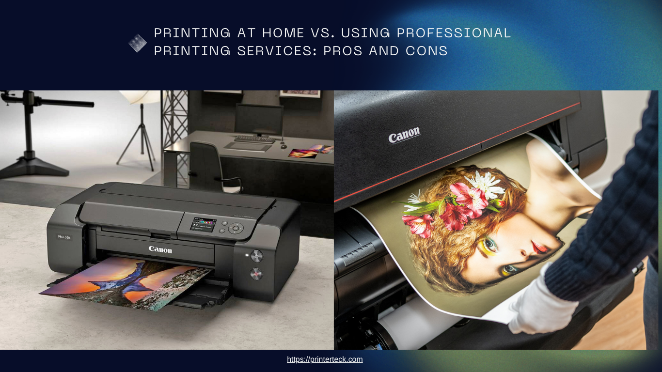 Printing at Home vs. Using Professional Printing Services