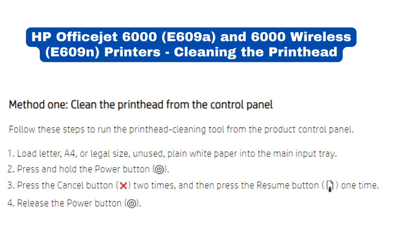 How to Clean Your Printer's Printhead