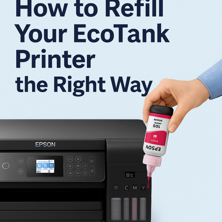 How to Refill Your EcoTank Printer the Right Way