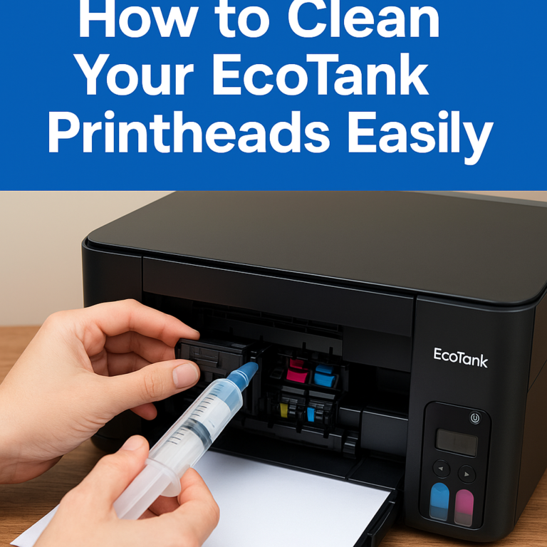 How to Clean Your EcoTank Printheads Easily