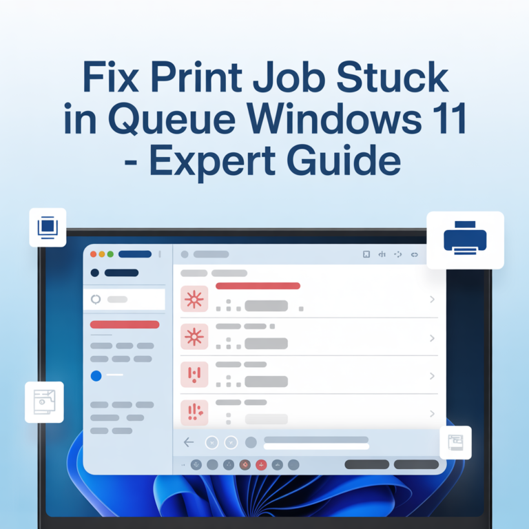 Fix Print Job Stuck in Queue Windows 11 – Expert Guide