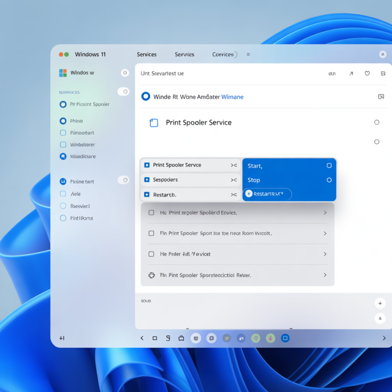 How to Restart Print Spooler Service in Windows 11 Fast