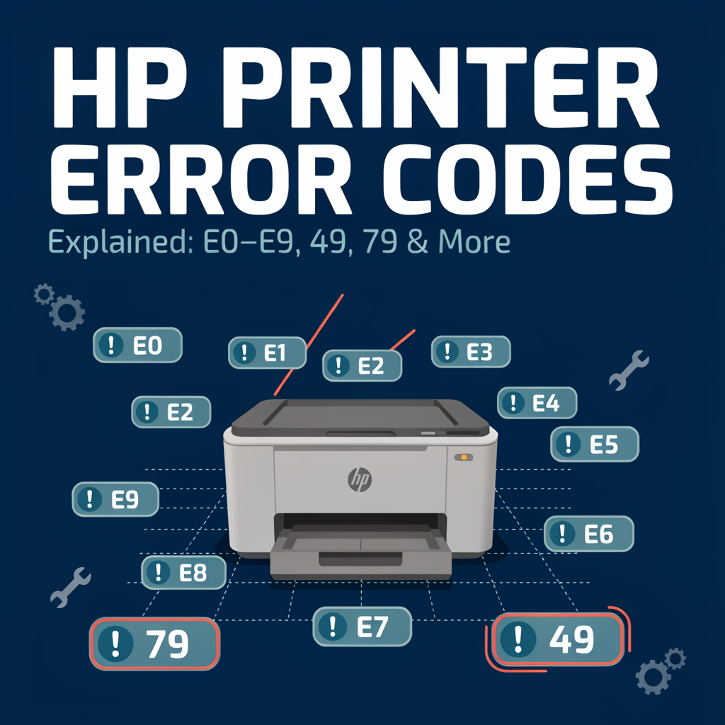 HP Printer Error Codes Explained E0–E9, 49, 79 & More